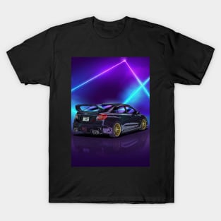 Subaru Impreza WRX STi Evo Eye Neonwave T-Shirt